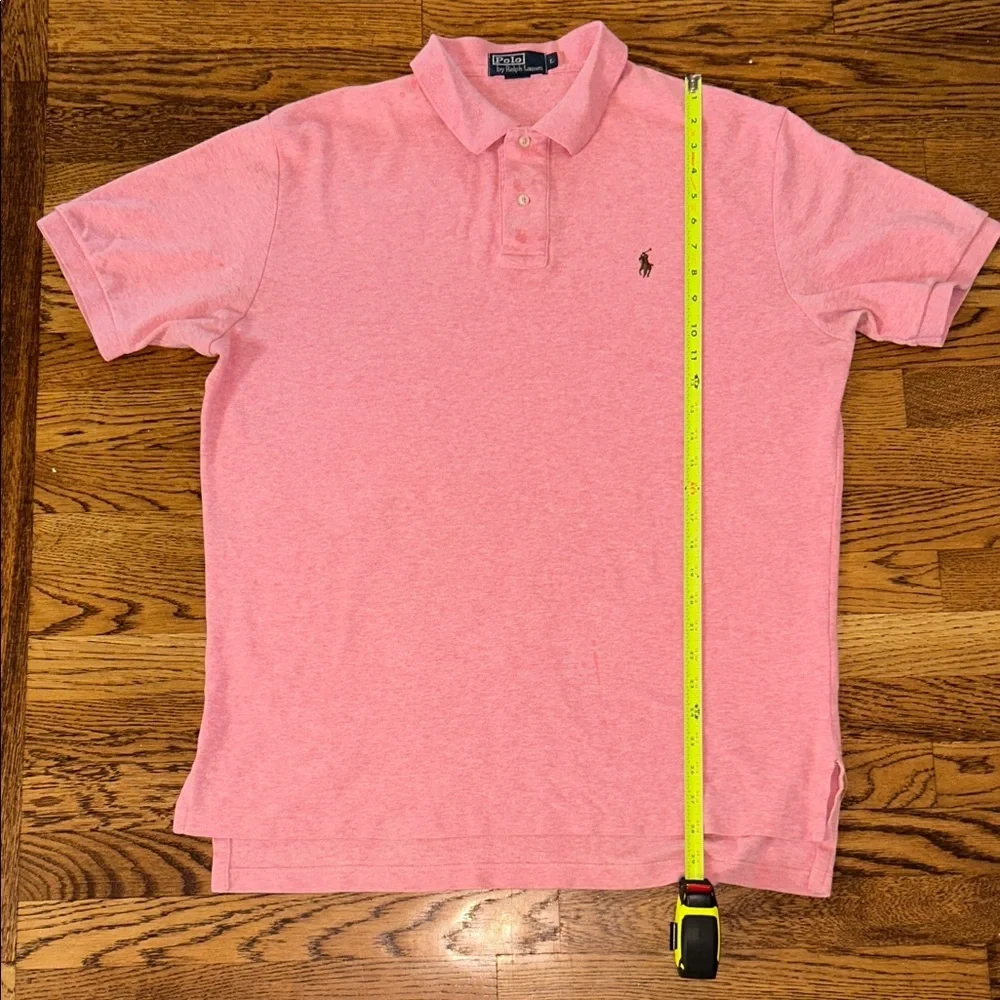 Polo by Ralph Lauren Men’s Heather Pink Short-Sleeve Golf Polo Size Large